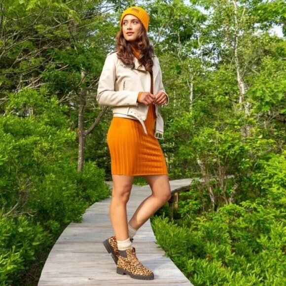 NWOT Timberland London Square Mid Hiker Cheetah Print Leather Boots - Size 7.5 - Picture 2 of 14